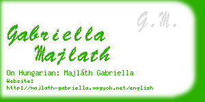 gabriella majlath business card